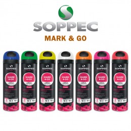 SOPPEC MARK & GO kridtspray 500ml til midlertidig opmærkning - IC Safety