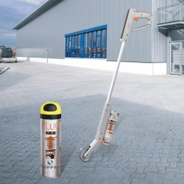 SOPPEC ergonomisk markeringsstok med et hjul til spraymaling