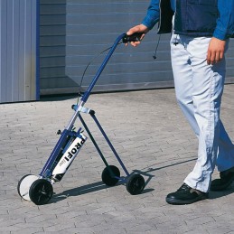 Elried linjemarkeringsvogn 10-13 cm i metal til opstregning på lager og asfalt