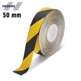 Heskins PermaRoute H6903D gul og sort advarselstape rulle 0.96mm til gulvafmærkning