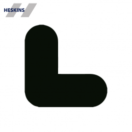 Heskins PermaRoute L-formet gulvmarkering 200x200mm ZN0027 til palleplads og 5S opmærkning - IC Safety