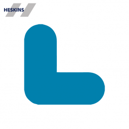 Heskins PermaRoute L-formet gulvmarkering 200x200mm ZN0027 til palleplads og 5S opmærkning - IC Safety