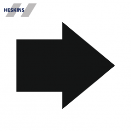 Heskins PermaRoute ZN0050 formskåret retningspil 90 mm til 5S gulvafmærkning - IC Safety