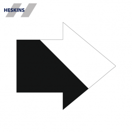 Heskins PermaRoute ZN0050 formskåret retningspil 90 mm til 5S gulvafmærkning - IC Safety