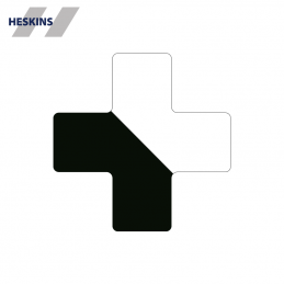 PermaRoute X-kryds 150x150 mm ZN0022 gulvmarkering til 5S lager