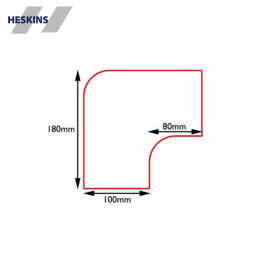 Heskins PermaRoute ZN0202 90 graders vinkel gulvafmærkning til 100mm linjer - IC Safety