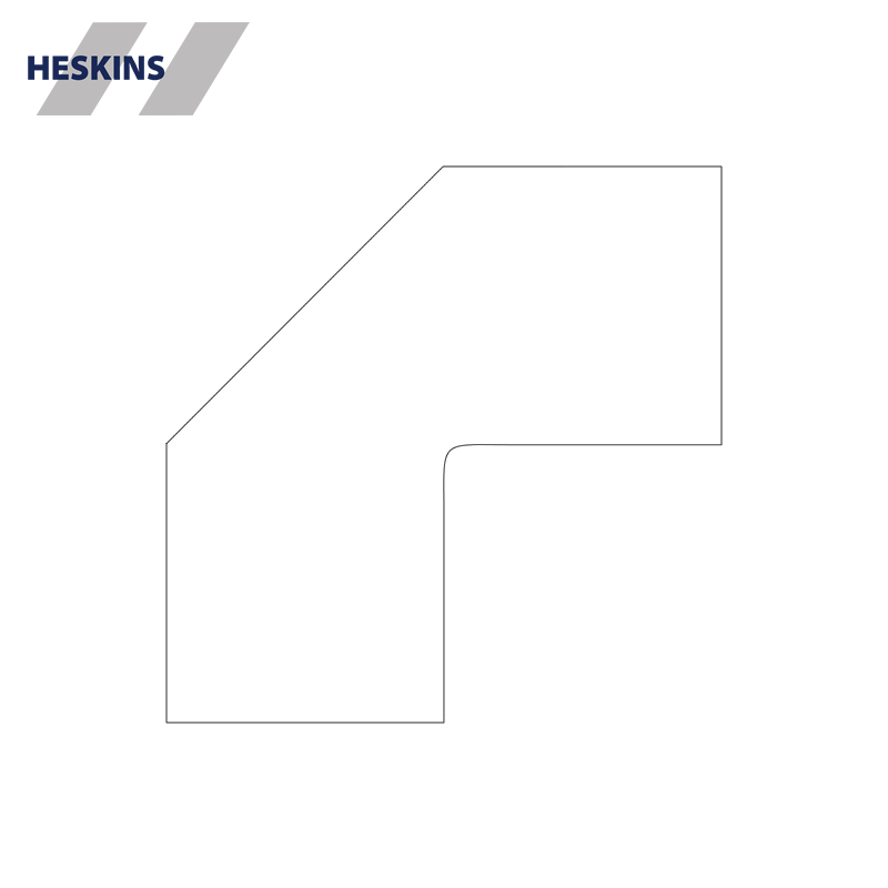 Heskins PermaRoute ZN0061 TL620 70mm bro-samlestykke til 50mm gulvmarkeringsbånd