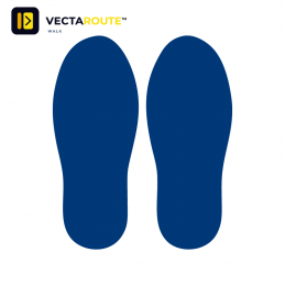 Heskins Vecta Safety VectaRoute ZN0016 selvklæbende støvleaftryk til gulvafmærkning 300x120 mm