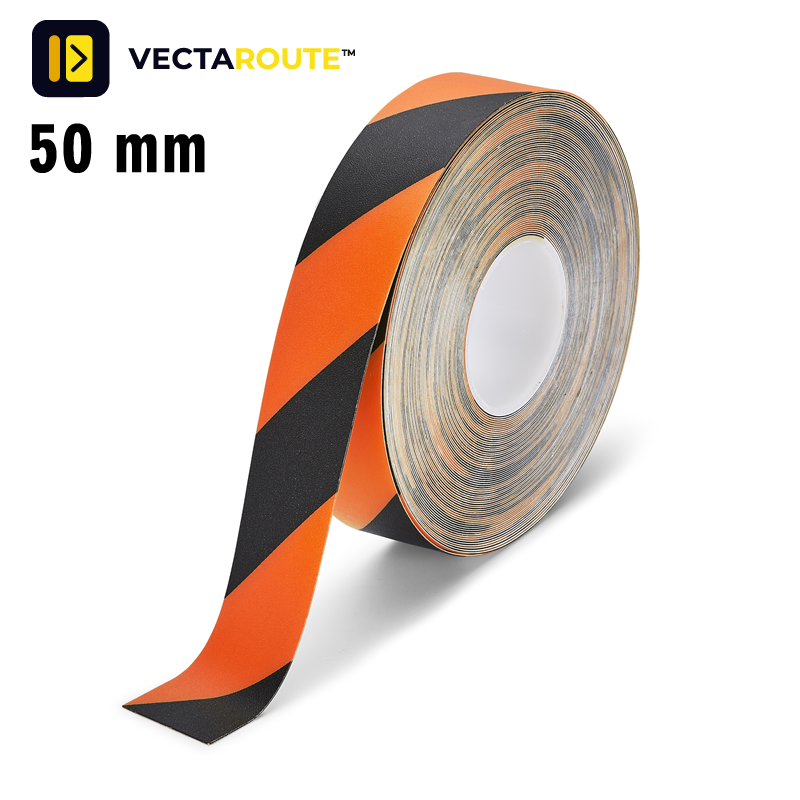 VectaRoute PermaRoute H6903P slidstærk sort og orange gulvafmærkningstape rulle 5S