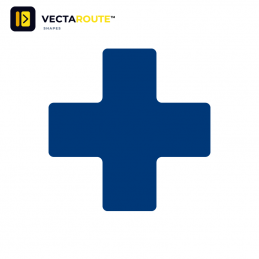 VectaRoute X-kryds 150x150 mm ZN0022 gulvmarkering til 5S lager