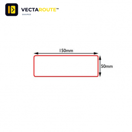 VectaRoute ZN0021 linjeblok 150x50 mm formstanset gulvafmærkning til lager og industri - IC Safety
