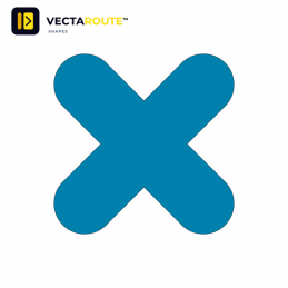 Vecta Route PermaRoute X-kryds 300x300 mm ZN0029 gulvmarkering til 5S lager