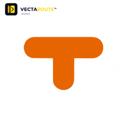 VectaRoute PermaRoute ZN0028 T-stykke gulvmarkering 300x200 mm