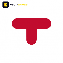 VectaRoute PermaRoute ZN0028 T-stykke gulvmarkering 300x200 mm