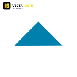 VectaRoute PermaRoute ZN0342 afrundet endestykke til 100 mm gulvmarkeringstape fra IC Safety