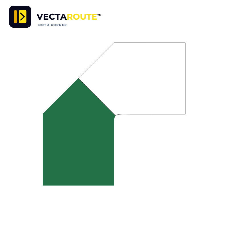 VectaRoute PermaRoute ZN0340 bro formstykke 280 mm til 100 mm gulvbånd samling