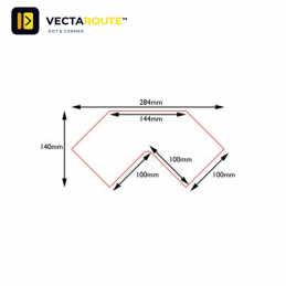 VectaRoute PermaRoute ZN0340 bro formstykke 280 mm til 100 mm gulvbånd samling