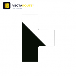 VectaRoute PermaRoute ZN0217 formstanset T-stykke 150 mm til 75 mm gulvlinjer