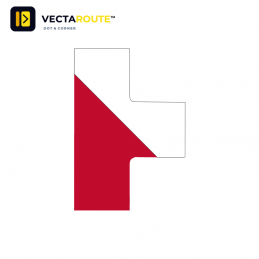 VectaRoute PermaRoute ZN0217 formstanset T-stykke 150 mm til 75 mm gulvlinjer