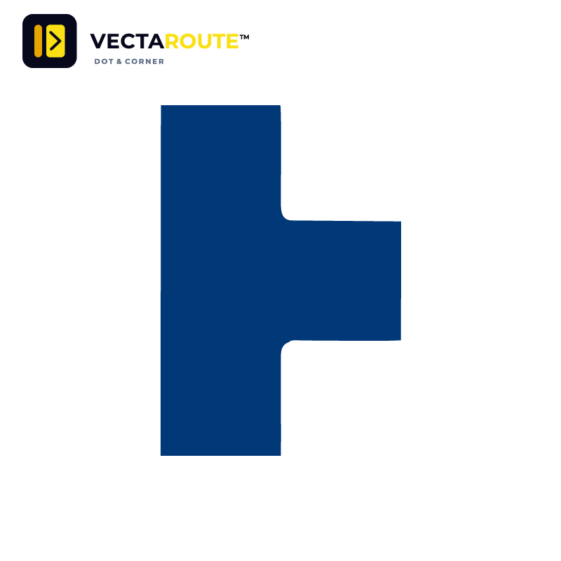 VectaRoute PermaRoute ZN0055 T-stykke samlestykke til 50mm gulvafmærkning gulvtape