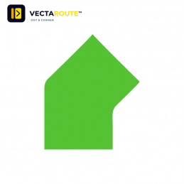 VectaRoute PermaRoute ZN0216 45 graders vinkelhjørne 170 mm til 100 mm gulvmarkeringstape