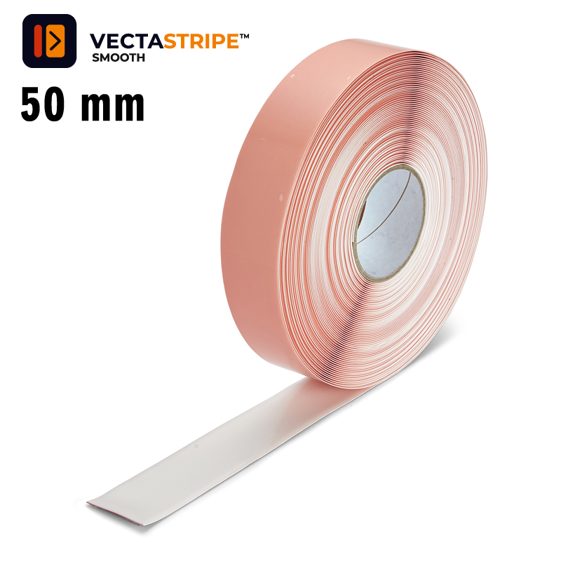 VectaStripe PermaStripe Smooth H6906W hvid gulvmarkeringstape til lager og produktion - IC Safety