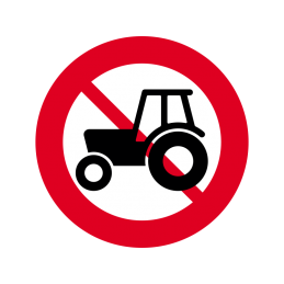 C24.1 - Traktor og motorredskab forbudt