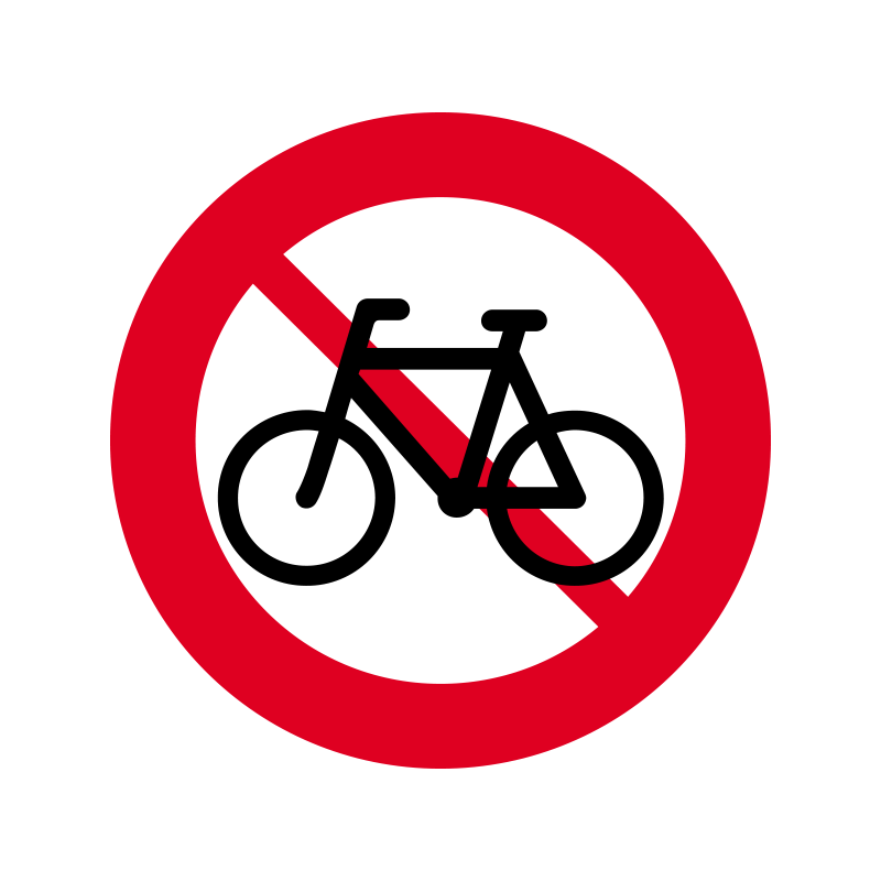 C25.1 - Cykel og lille knallert forbudt