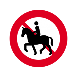 C26.1 - Ridning og føring af hest forbudt