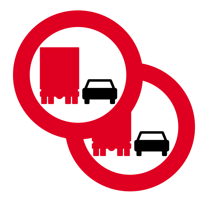 C52/C52 - Overhaling med lastbil forbudt