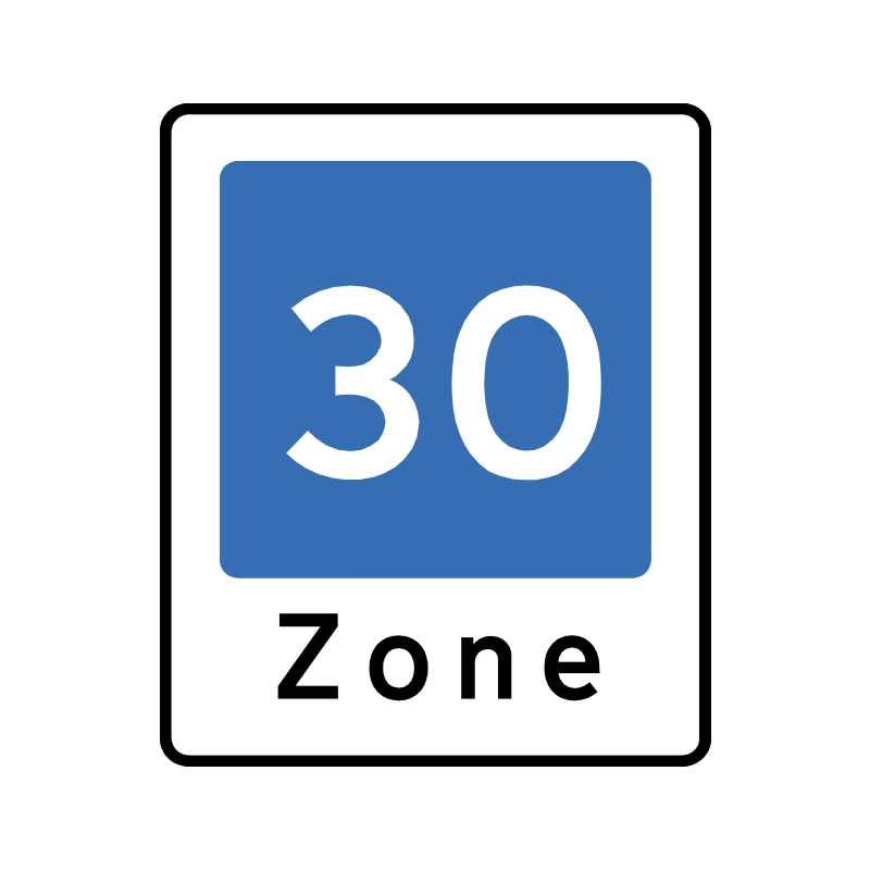E53 - Område med fartdæmpning