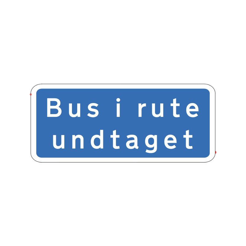 UD 11.1 - Bus i rute undtaget