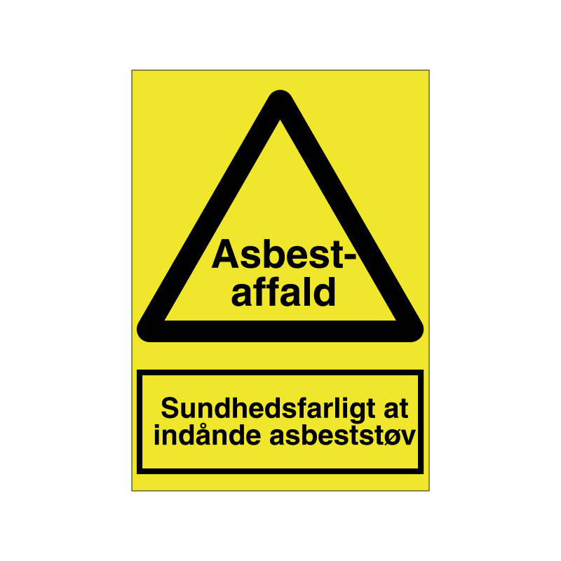 Sundhedsfarligt at indånde asbeststøv
