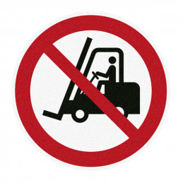 m2 Sikkerhedssymbol - Truckkørsel forbudt