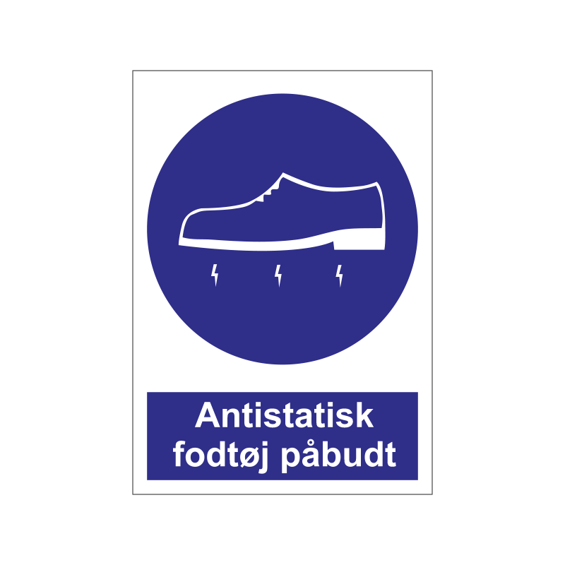 Antistatisk fodtøj påbudt