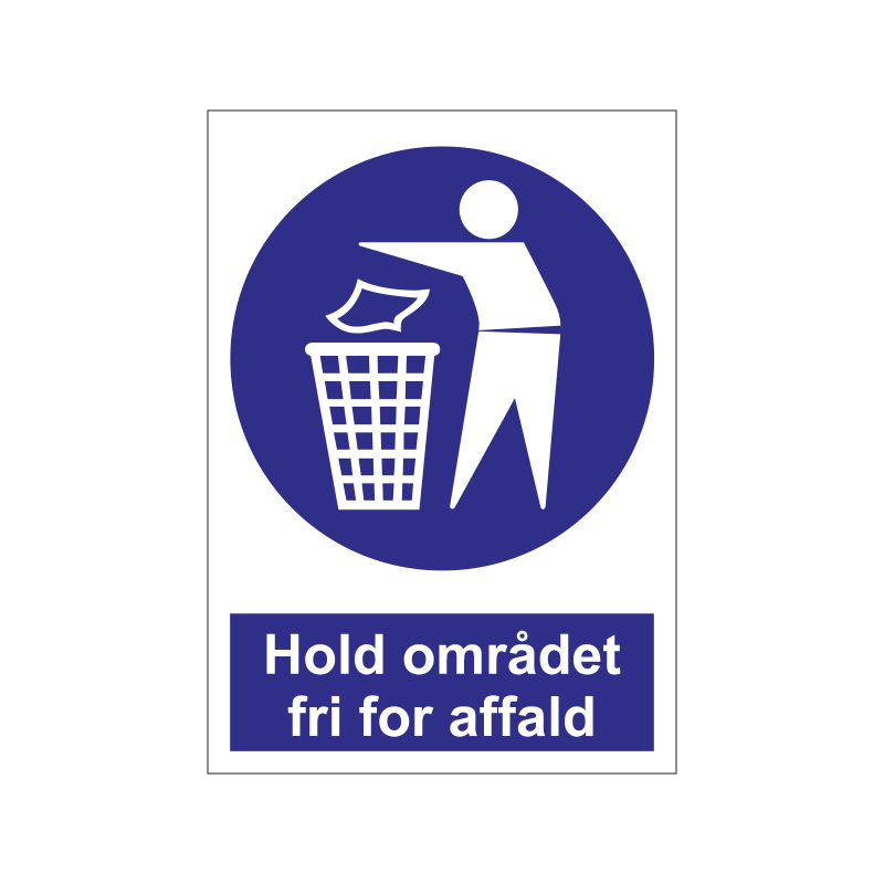 Hold området fri for affald
