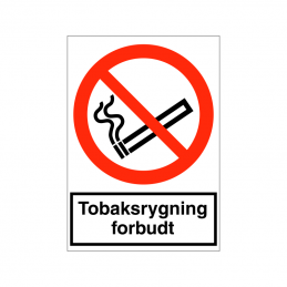 Tobaksrygning forbudt