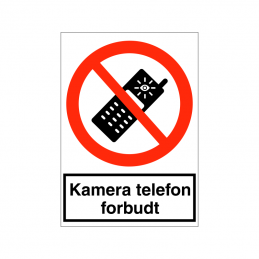 F156 - Kamera telefon forbudt