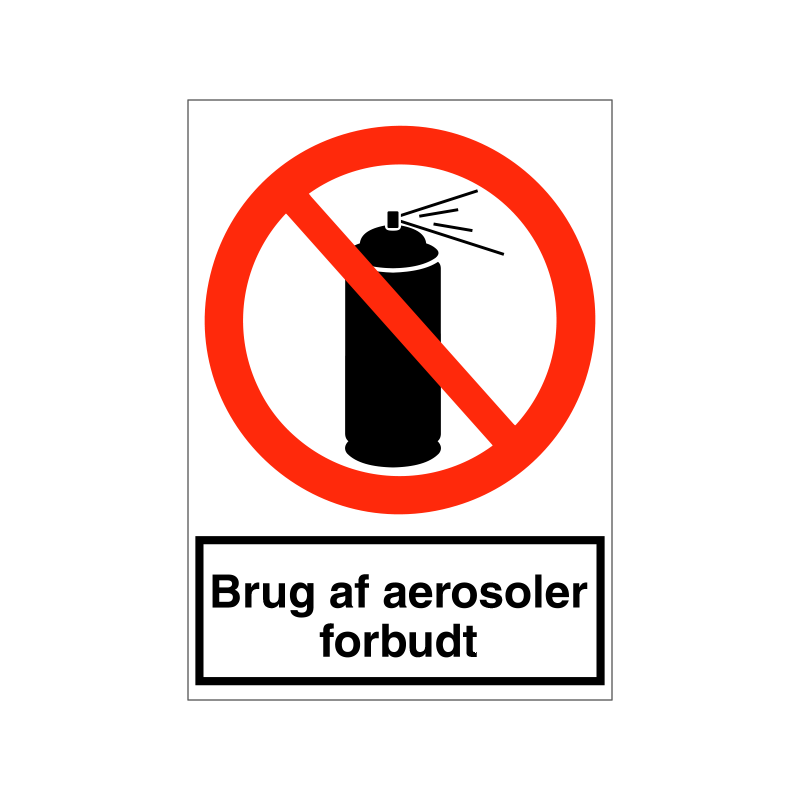 Brug af aerosoler forbudt