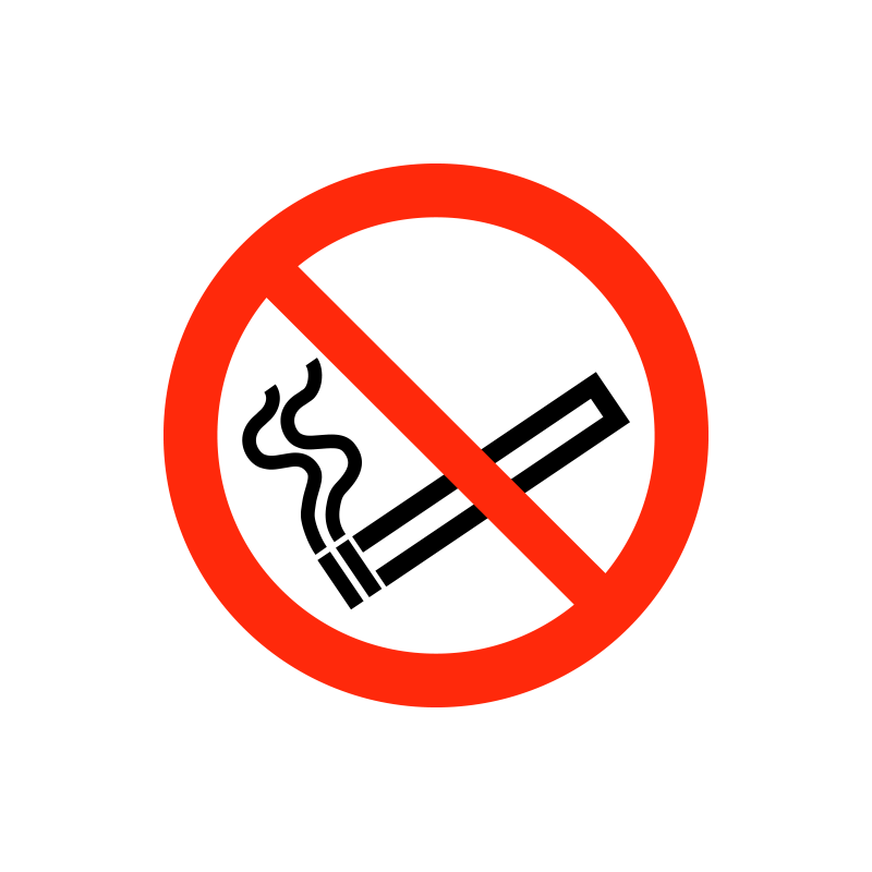 Tobaksrygning forbudt