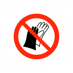 Brug af handsker forbudt