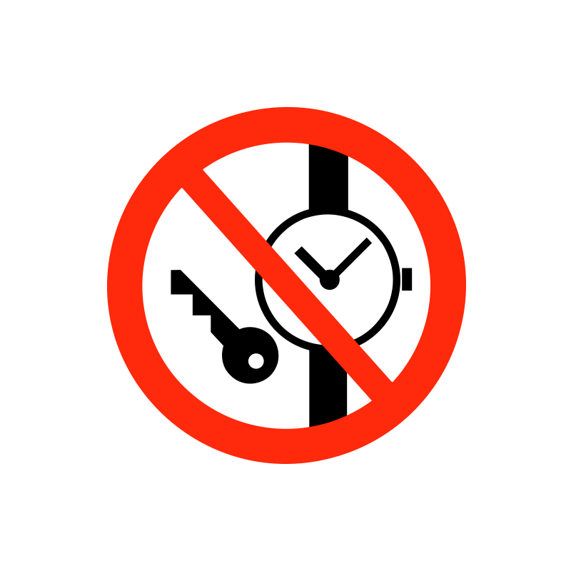 Små metalgenstande forbudt
