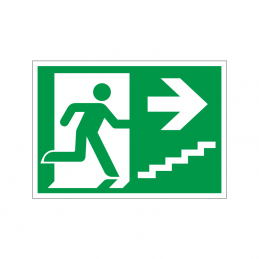 Flugtvej / nødudgang højre trappe op