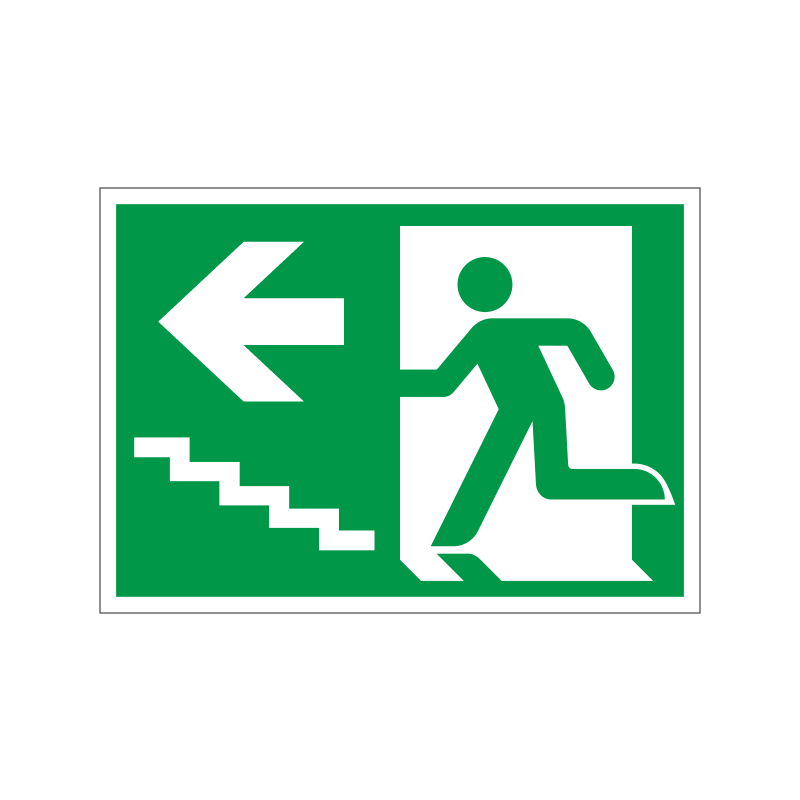 Flugtvej / nødudgang venstre trappe op