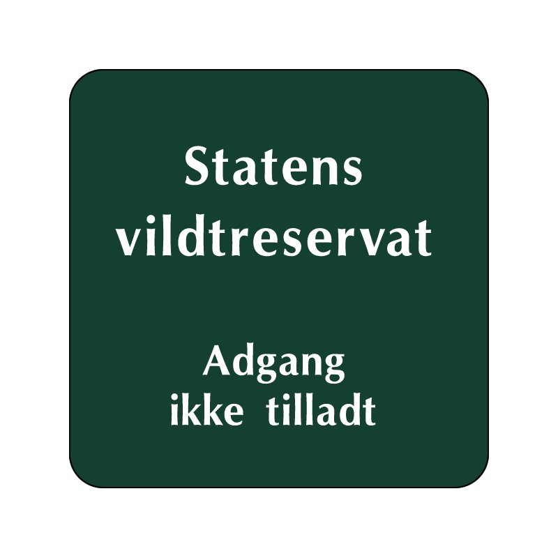SN-A18  Vildtreservat adgang ikke tilladt