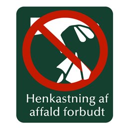 naturstyrelsen - henkastning af affald forbudt