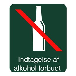 naturstyrelsen - indtagelse af alkohol forbudt