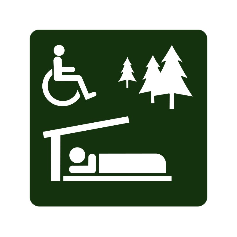 naturstyrelsen - handicap venlig overnatningsplads med shelter