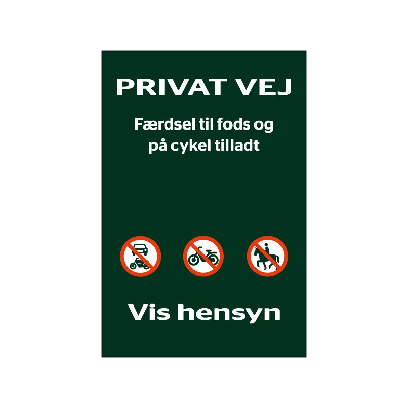 naturstyrelsen - privat vej