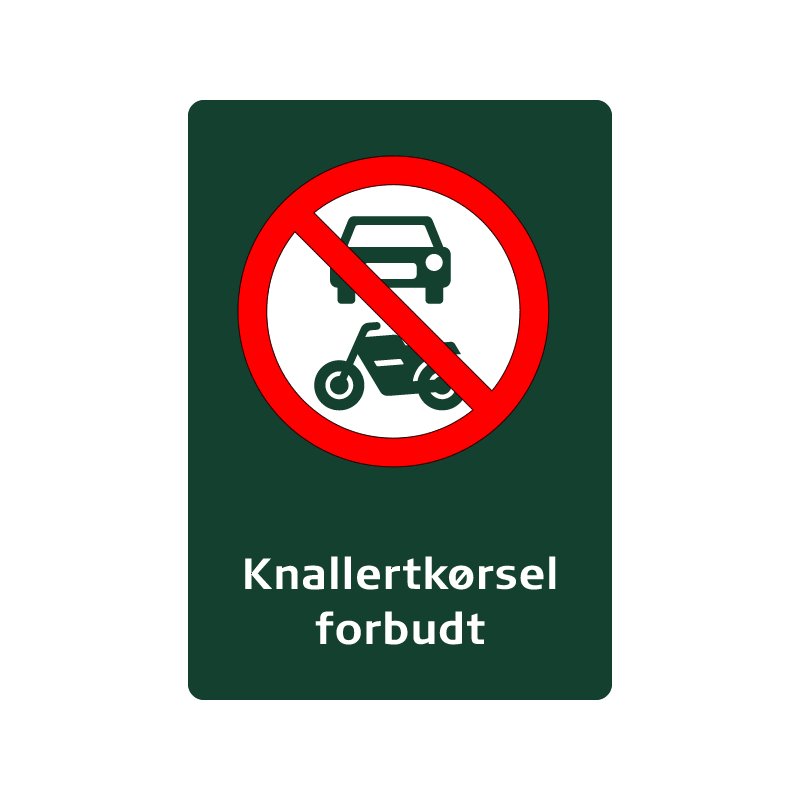 naturstyrelsen - motorkørsel forbudt